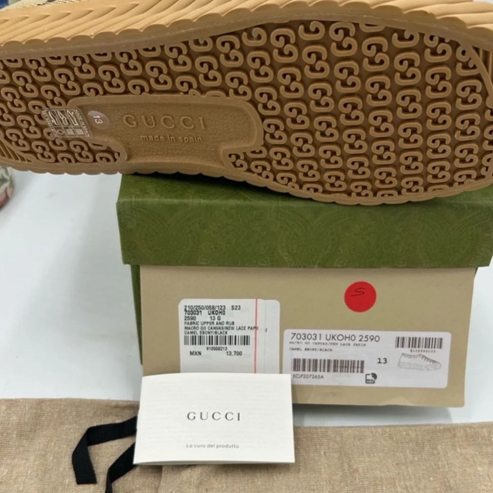 Men's Gucci Jumbo GG low top sneakers . Size 13 - Picture 6 of 7